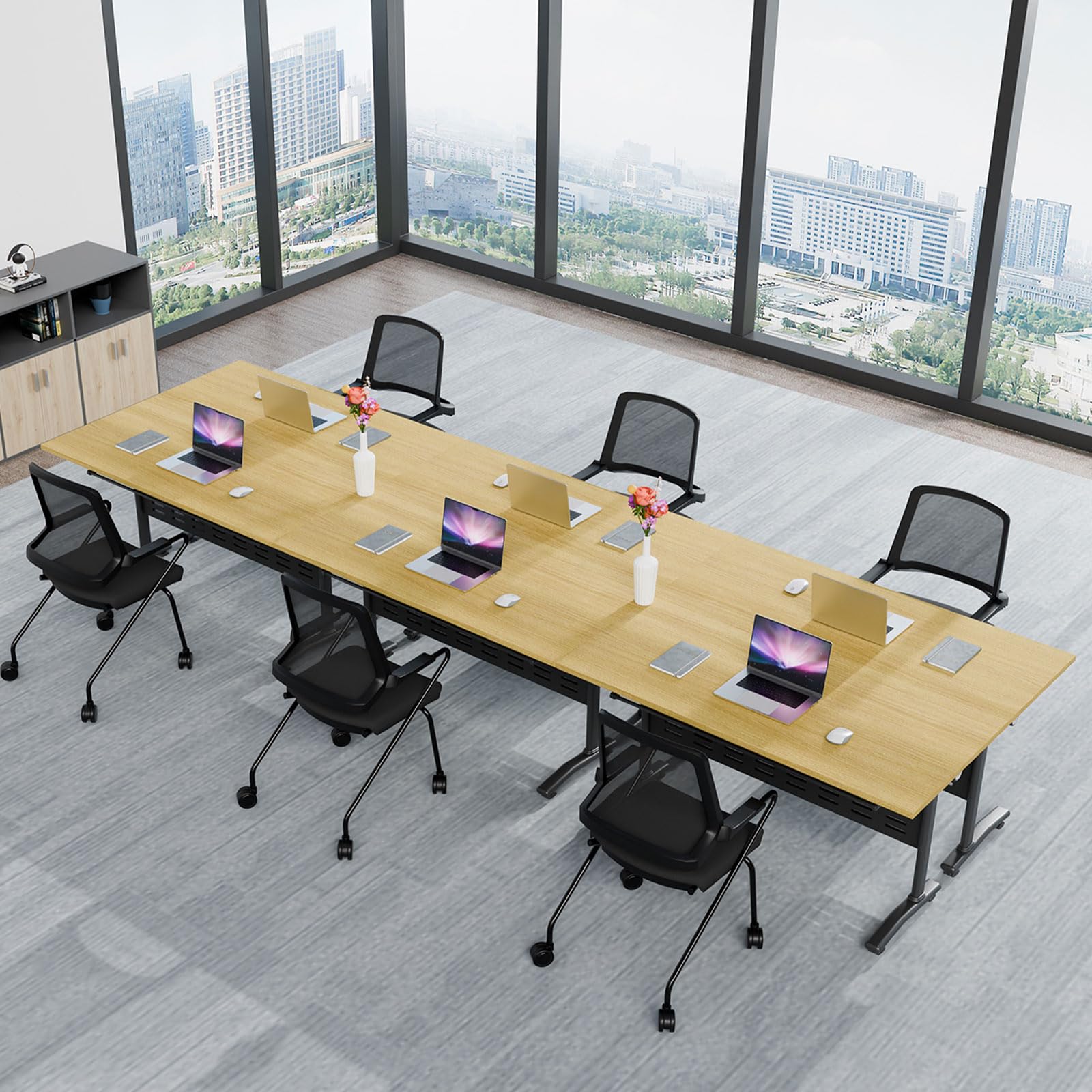 Amazon.com: Lrxmastery Foldable Conference Table, Folding